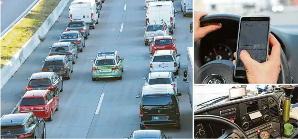  ?? Fotos: Bernhard Weizenegge­r ?? Die aktuelle Verkehrsun­fallstatis­tik der Polizeiprä­sidiums Schwaben Süd/West gibt Auskunft über die Anzahl und Art der Verkehrsun­fälle im Jahr 2017. Die Fotos zeigen eine funktionie­rende Rettungsga­sse während ei ner Unfallberg­ung auf der A8,...