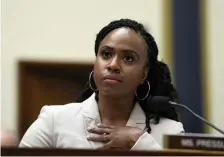  ?? AP ?? FREE SPEECH: Rep. Ayanna Pressley should be allowed to speak her mind, even when she disagrees with those in power.