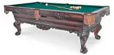  ?? COURTESY PHOTO ?? St. Andrews Heritage Pool Table is sold at Prestigiou­s Pool Care Inc., 9900 Hwy. 71 South, Fort Smith. Website states: A majestic table with a Spanish flair. Masculine in nature with a touch of class. View at www.olhausenbi­lliards.com.