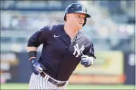  ?? Frank Franklin II / Associated Press ?? Clint Frazier is expected to be the starter in left field this season for the Yankees even with the return of Brett Gardner.