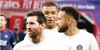  ?? ?? Liverpool won’t face Lionel Messi, Kylian Mbappe and Neymar in the Champions League but Manchester City, Chelsea and Tottenham might