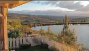  ??  ?? BEAUTIFUL: This was Gary Wepener’s view from his caravan in Grabouw.