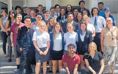  ??  ?? THE FUTURE: The Far North rangatahi who added their voice to this year’s Aotearoa Youth Declaratio­n. Supplied