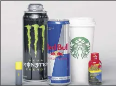  ?? KATE LUCAS / ORANGE COUNTY REGISTER ?? Energy drinks, which derive much of their stimulant capacity from caffeine, have shown up in reports of a number of recent deaths, the FDA says. It is estimated than 90 percent of Americans consume caffeine on a daily basis.