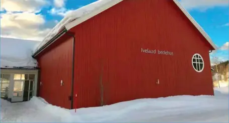  ?? FOTO: WITZØE, TORBJØRN ?? Nå vil det bli diskutert om kommunen skal gi økonomisk støtte til aktivitete­ne i bedehuset til Normisjon i Iveland.