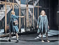  ??  ?? Epic tale: Niamh Cusack as Lenu and Catherine Mccormack as Lila in the adaptation of Elena Ferrante’s novels