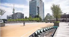  ?? FOTO: ZOLTAN LESKOVAR ?? Die Wege für die Skater sind bereits eingezeich­net.