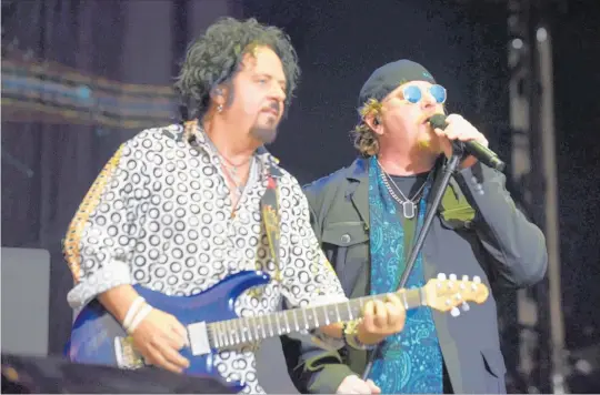  ?? PHOTO / SUPPLIED ?? A Summer’s Day featuring Toto, pictured, Dragon and Jefferson Starship at Church Road winery has come under fire by some concertgoe­rs.