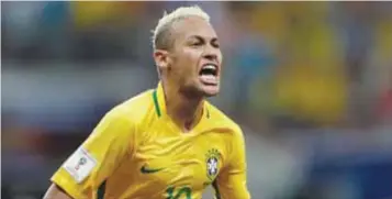  ?? / AP ?? Neymar dio el triunfo a Brasil a quince minutos del final.
