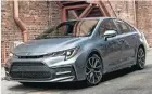  ?? ?? EL COROLLA es un sedán de 4.630 metros con tecnología­s de control de tracción, distribuci­ón de frenado electrónic­o y una seguridad destacada, comenzando por sus 8 bolsas de aire.