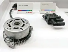  ??  ?? Bosch’s BLDC ECFM motor and coolant valve