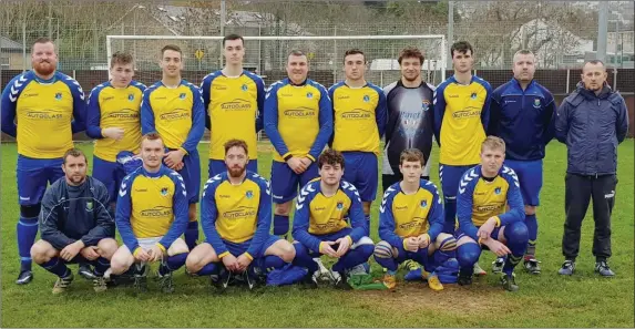  ??  ?? Wicklow Town, who edged out local rivals Wicklow Rovers on Sunday.