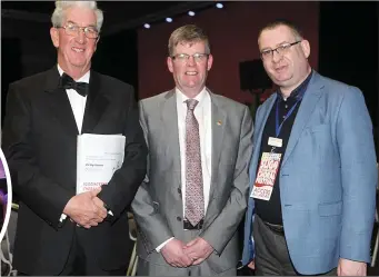  ??  ?? Des Kennedy, Mayor of Sligo Municipal District, Cllr. Hubert Keaney and Ian Kennedy. INSET LEFT: Mercy College, Ursuline College and Summerhill College students.