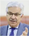  ??  ?? Khawaja Mohammed Asif