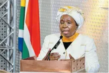  ?? Picture: GCIS ?? STICKING TO HER GUNS: Nkosazana Dlamini-Zuma is adamant that ‘the available evidence does indicate that smokers are at a heightened risk of adverse Covid-19 outcomes’.