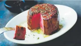  ??  ?? This filet can be yours. Ruth’s Chris opened at One Belleview Station on Dec. 18.