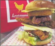  ??  ?? Louisianna Chicken in Hinckley’s The Crescent has revamped its menu with new hot dogs and burgers.