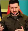  ?? ?? Ukraine’s President Volodymyr Zelenskyy accused Russia of an ‘anti-Semitic attack’