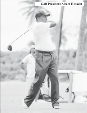  ?? ?? Golf President Aleem Hussain
