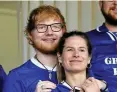  ?? FOTO: GETTY ?? Erneut Eltern: Ed Sheeran und Cherry Seaborn.