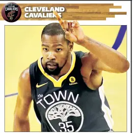  ?? Getty Images ?? KEVIN CAN WAIT: Kevin Durant scored 26 points on 10-of-14 shooting, but was overshadow­ed by his teammates’ excellence in the Warriors’ 122-103 Game 2 win over the Cavaliers.
