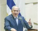  ?? (Marc Israel Sellem/The Jerusalem Post) ?? PRIME MINISTER Benjamin Netanyahu tells the Knesset yesterday that he laments the lack of a ‘Palestinia­n Anwar Sadat.’