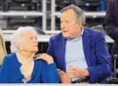  ?? DAVID J. PHILLIP/ASSOCIATED PRESS ?? Former President George H.W. Bush and wife Barbara Bush, left, appear together in 2015 at an event in Houston.