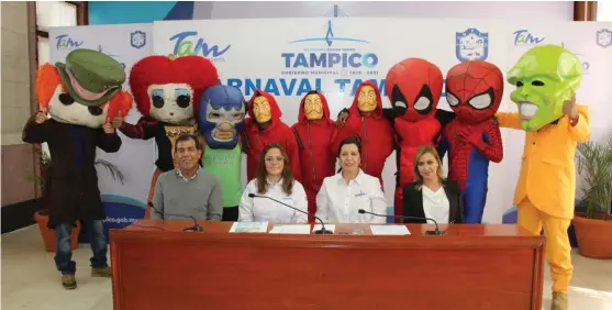  ?? LUIS TAPIA ?? En rueda de prensa se invitó a la población a participar de los festejos en Tampico.