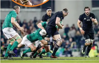  ??  ?? ALL CHANGE When Brodie Retallick and Sam Whitelock were restored for the second test against Ireland last year, the All Blacks were a different team.