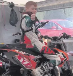  ??  ?? Motorbike enthusiast Daniel ‘Dano’ Sheridan died doing what he loved best