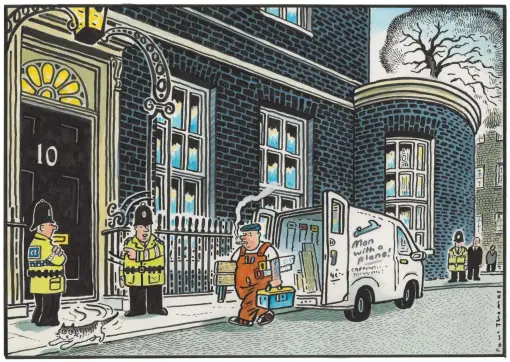  ??  ?? ‘The plotters wanted a caretaker – but got a carpenter who’s good at fixing cabinets!’ To order a print of this Paul Thomas cartoon or one by Pugh, visit Mailpictur­es.newsprints.co.uk or call 020 7566 0360.