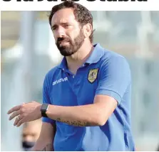  ?? LAPRESSE ?? Fabio Caserta, 41 anni, allenatore della Juve Stabia