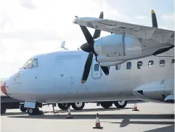  ?? Picture: Kim Cessford. ?? A Loganair plane is readied for take off at Dundee Airport on the airline’s first day as a standalone.