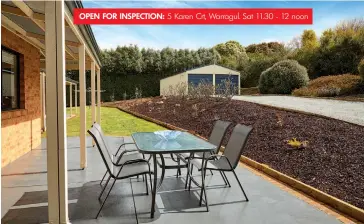  ??  ?? OPEN FOR INSPECTION: 5 Karen Crt, Warragul. Sat 11.30 - 12 noon