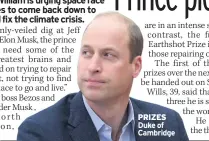  ?? ?? PRIZES Duke of Cambridge