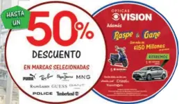  ??  ?? Aproveche los excelentes regalos y descuentos de Ópticas Visión.