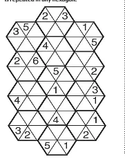 Number Workout Hexagon Puzzles Daily Mail - NUMBERNO