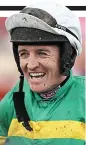  ??  ?? On board: jockey Barry Geraghty