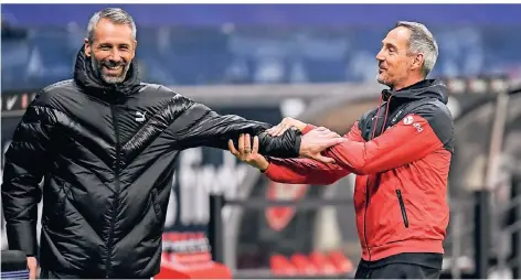  ??  ?? Marco Rose wechselt zu Borussia Dortmund, Frankfurts Trainer Adi Hütter würde als Nachfolger ein komplettes Paket mitbringen.
