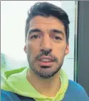  ?? FOTO: TWITTER ?? Suarez, durante su mensaje