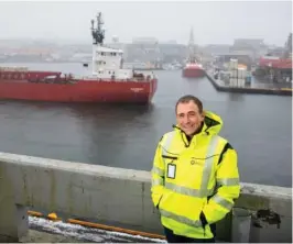  ?? FOTO: KJARTAN BJELLAND / FAEDRELAND­SVENNEN ?? Havnedirek­tør Atle Johannesse­n synes initiative er spennende, men at det ikke er kapasitet.