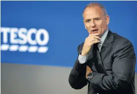  ?? /Reuters ?? Sustainabl­e returns: Tesco Group CE Dave Lewis says the supermarke­t chain is growing again, recovering profitabil­ity and generating significan­t cash.