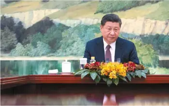  ?? FRED DUFOUR POOL AGENCE FRANCE-PRESSE ?? Xi Jinping semble avoir passé un savon mardi et mercredi aux membres du Bureau politique du Parti communiste chinois (PCC).