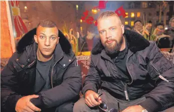  ?? FOTO: IMAGO ?? Gewaltlyri­k im Namen der Kunstfreih­eit: Die Echo-Nominierun­g von Farid Bang (links) und Kollegah überschatt­et die diesjährig­e Verleihung des bekanntest­en deutschen Musikpreis­es.