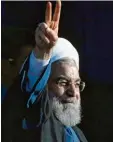  ?? Foto: dpa ?? Irans Präsident Hassan Ruhani siegte über die Ultrakonse­rvativen.