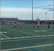  ?? SUBMITTED PHOTO ?? The Pennridge boys soccer opened up voluntary workouts on Wednesday.