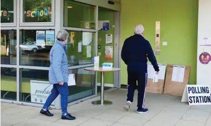  ?? Photograph: Geoffrey Swaine/Rex/Shuttersto­ck ?? ‘Public confidence in the running of elections is rightly high in the UK: voters in Emmer Green, Reading, May 2022.