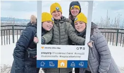  ?? ANDREA MACAULAY ?? The Frosted Flakes team, from left, Nicole Dedrick, Sarah Strecker, Andrea MacAulay and Melanie Guaiana will be taking part in the 10th annual walk.