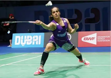  ??  ?? Saina Nehwal ( in a file photo) has now lost eight consecutiv­e matches to world no. 1 Tai Tzu- Ying.