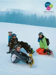  ?? Fotos (3): Paul Hohler ?? Nicht nur klassische Skifahrer, sondern auch Snowboarde­r finden beim Skiclub Pöttmes ihre Heimat.